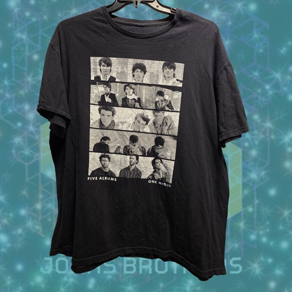 Jonas Brothers Five Albums One Night Tour Graphic Tee - 2XL